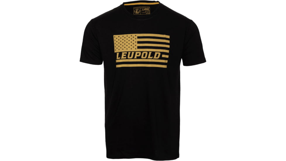 Leupold Flag Tee - Men's, Black, L, 187786