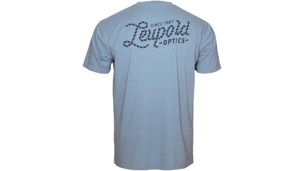 Leupold Optics Rope Script Tee - Men's, Light Blue Heather, L, 187894