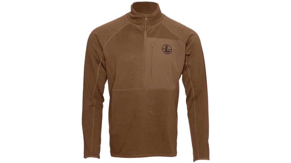 Leupold Velum 1/2 Zip Fleece - Men's, Otter, XL, 187524