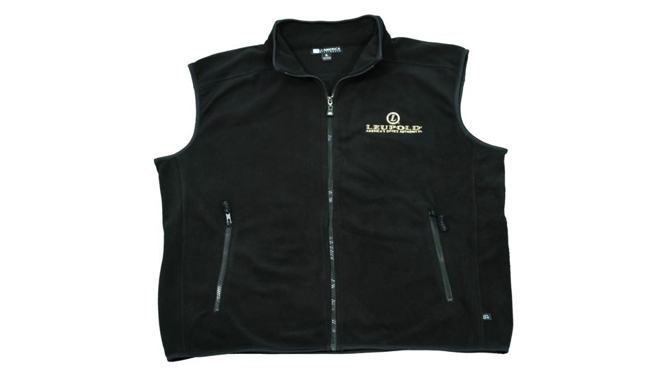 Leupold Black Fleece Vest, XL
