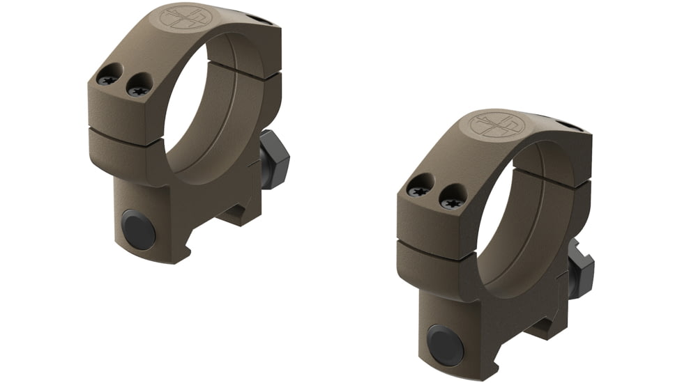 Leupold Mark 4 35mm High Aluminum Scope Ring, FDE, Small, 185237