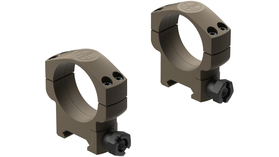 Leupold Mark 4 35mm High Aluminum Scope Ring, FDE, Small, 185237