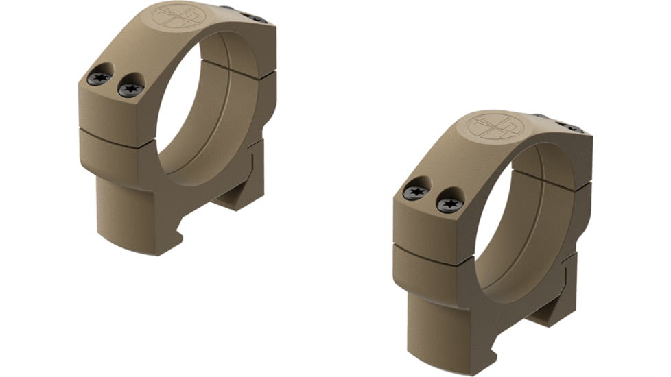 Leupold Mark 4 35mm Medium Aluminum Scope Ring, FDE, Small, 185236
