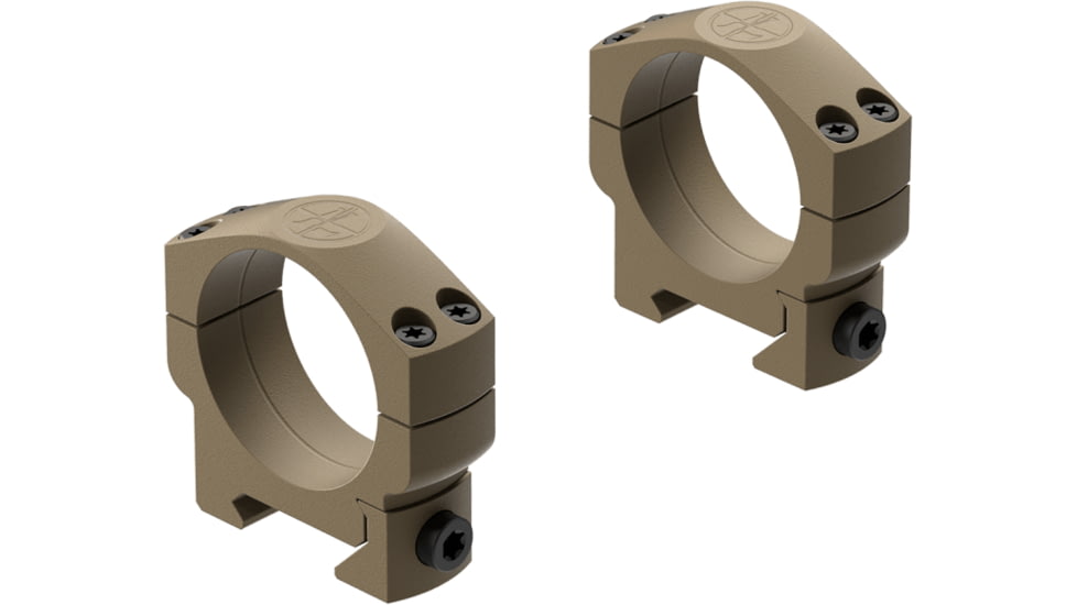 Leupold Mark 4 35mm Medium Aluminum Scope Ring, FDE, Small, 185236
