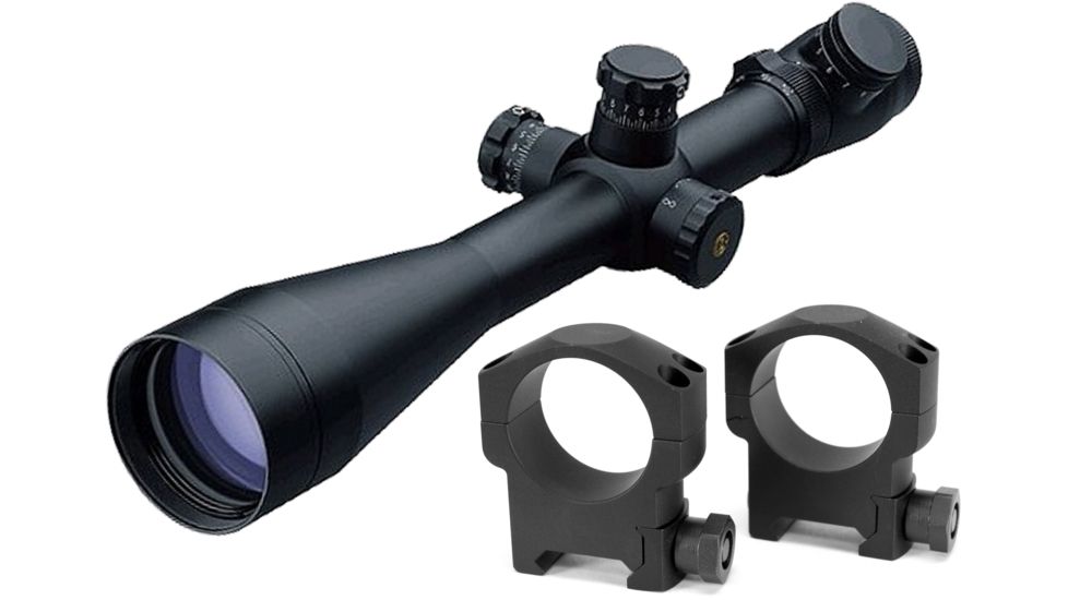 Leupold Mark 4 LR/T 8.5-25x50mm 30mm Rifle Scope M5 113092 w/ Mark 4 Rifle Scope 30mm High Aluminum Matte Black Rings