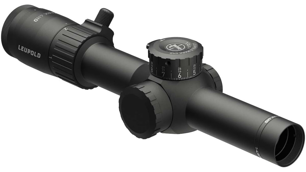 Leupold Mark 4HD 1-4.5x24 Rifle Scope, 30mm Tube, Second Focal Plane, Illum. FireDot TMR, Black, Small, 183316
