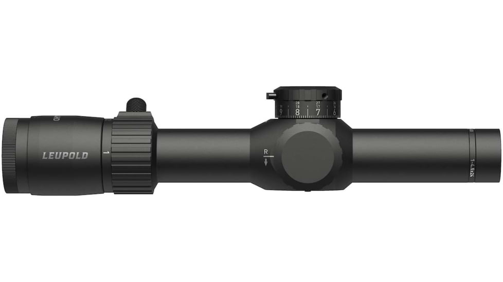 Leupold Mark 4HD 1-4.5x24 Rifle Scope, 30mm Tube, Second Focal Plane, Illum. FireDot TMR, Black, Small, 183316