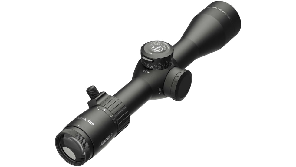 Leupold Mark 4HD 2.5-10x42 Rifle Scope, 30mm Tube, First Focal Plane, PR1-MOA, Black, Small, 183741