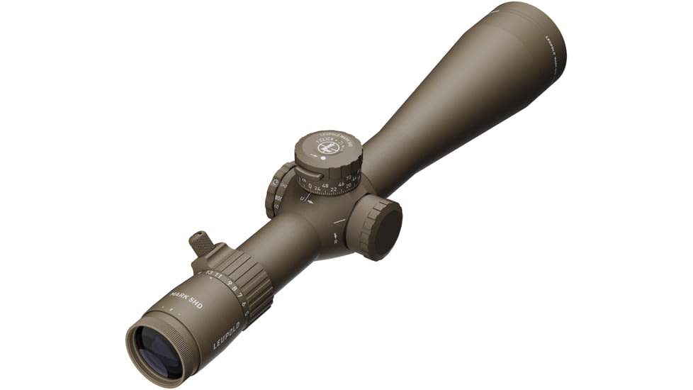 Leupold Mark 5HD 5-25x56 Rifle Scope, 35mm Tube, First Focal Plane, PR-1MOA, FDE, Small, 185070