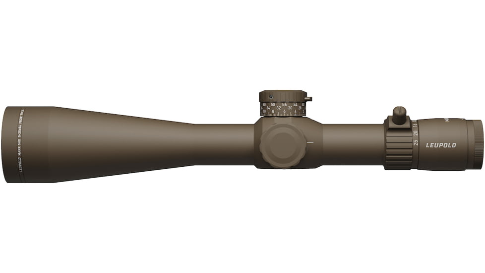 Leupold Mark 5HD 5-25x56 Rifle Scope, 35mm Tube, First Focal Plane, PR-1MOA, FDE, Small, 185070