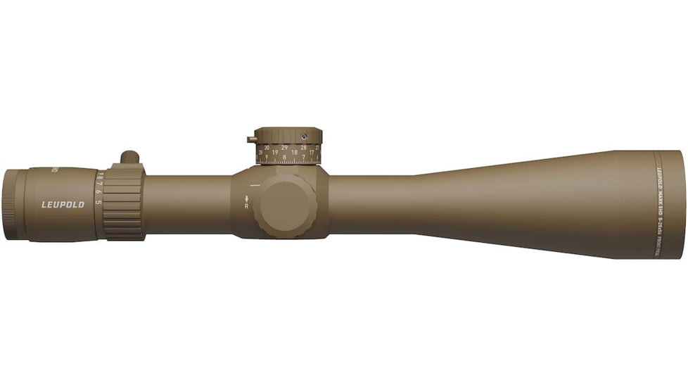 Leupold Mark 5HD 5-25x56 Rifle Scope, 35mm Tube, First Focal Plane, PR2-MIL, FDE, Small, 185071