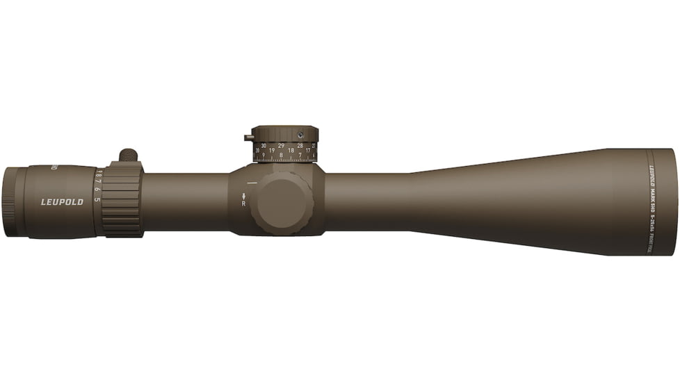 Leupold Mark 5HD 5-25x56 Rifle Scope, 35mm Tube, First Focal Plane, Tremor 3, FDE, Small, 185072