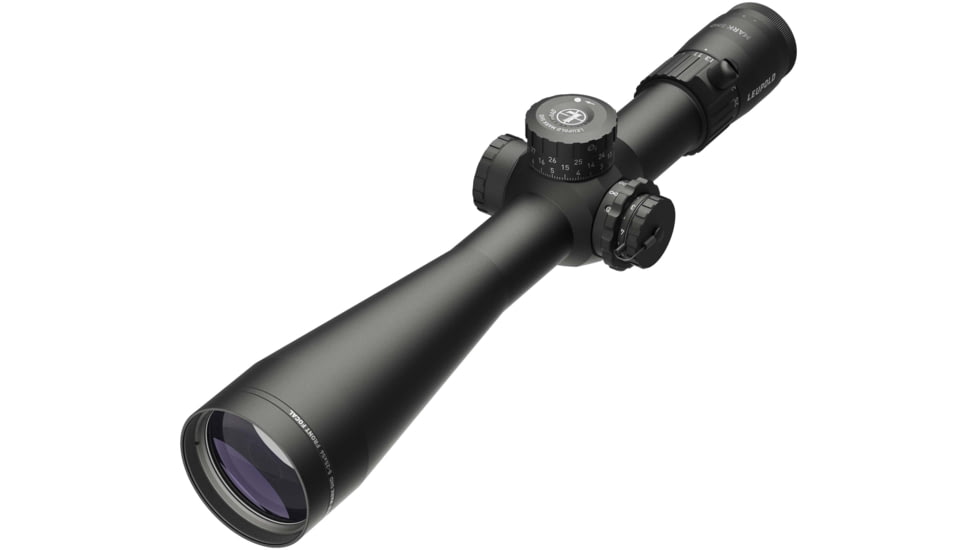 Leupold Mark 5HD 5-25x56mm Rifle Scope, 35 mm Tube, First Focal Plane, Black, Matte, Red PR1-MIL Reticle, Mil Rad Adjustment, 180610