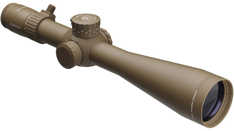 Leupold Mark 5HD 7-35x56 Rifle Scope, 35mm Tube, First Focal Plane, PR2-MIL, FDE, Small, 185073