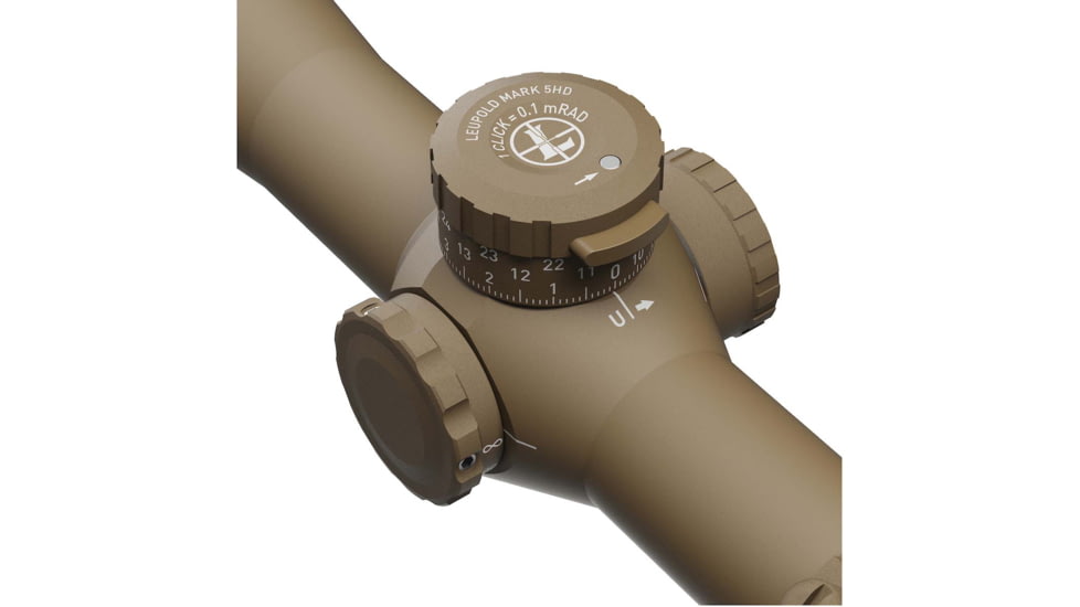 Leupold Mark 5HD 7-35x56 Rifle Scope, 35mm Tube, First Focal Plane, PR2-MIL, FDE, Small, 185073