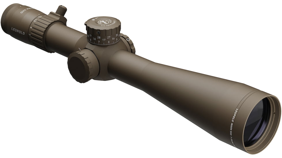 Leupold Mark 5HD 7-35x56 Rifle Scope, 35mm Tube, First Focal Plane, Tremor 3, FDE, Small, 185074
