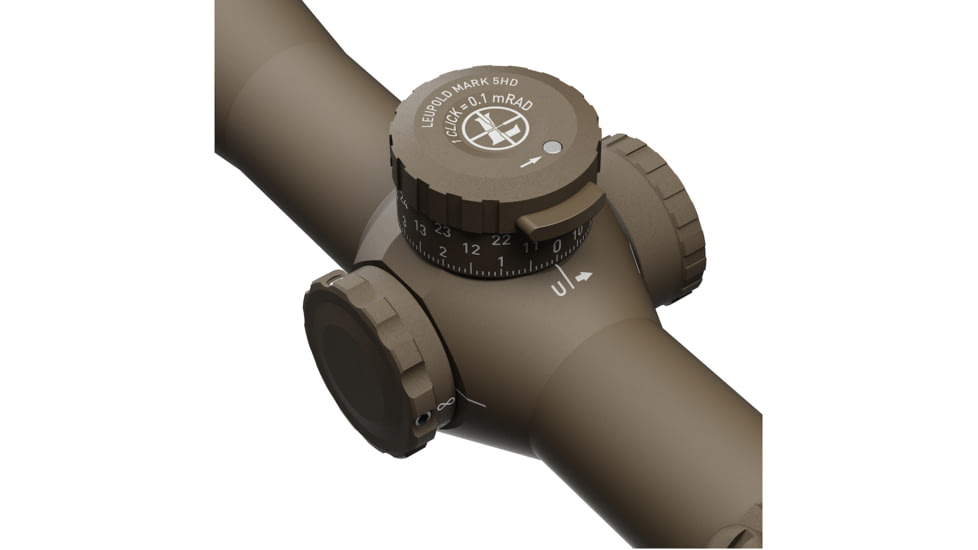 Leupold Mark 5HD 7-35x56 Rifle Scope, 35mm Tube, First Focal Plane, Tremor 3, FDE, Small, 185074