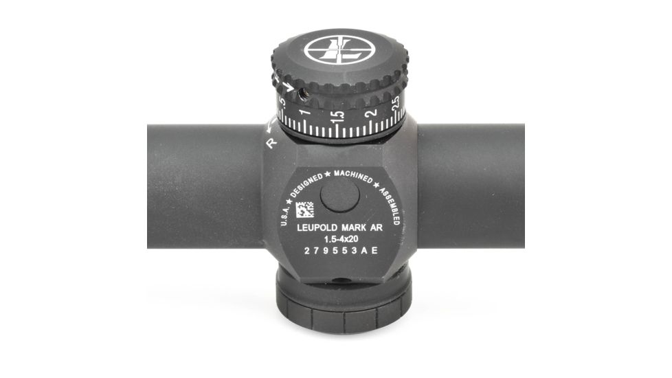 Leupold Mark AR MOD 1 1.5-4x20mm P5 Dial Rifle Scope, Matte Black, FireDot SPR Reticle 115387