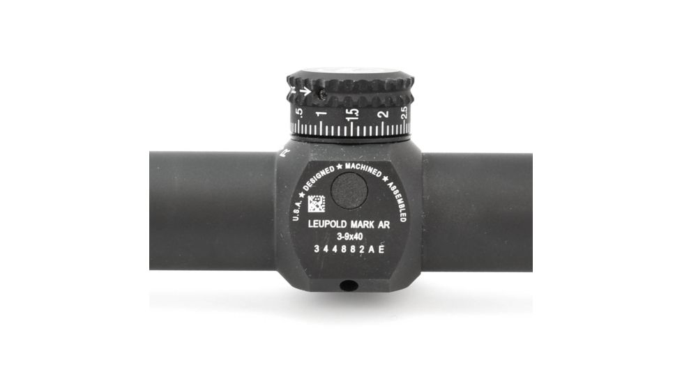 Leupold Mark AR MOD 1 3-9x40mm P5 Dial Rifle Scope, Matte Black, Mil Dot Reticle 115390