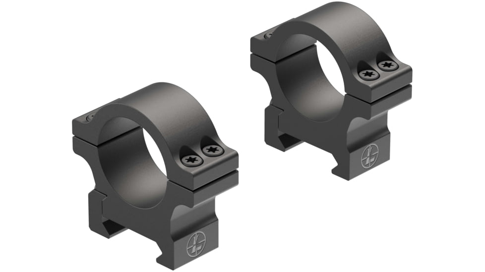 Leupold Open Range Cross-Slot Rings, 1in Low, Matte Black, 180943