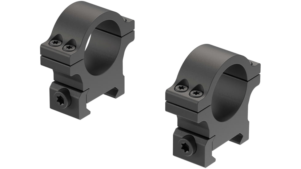 Leupold Open Range Cross-Slot Rings, 1in Medium, Matte Black, 180944