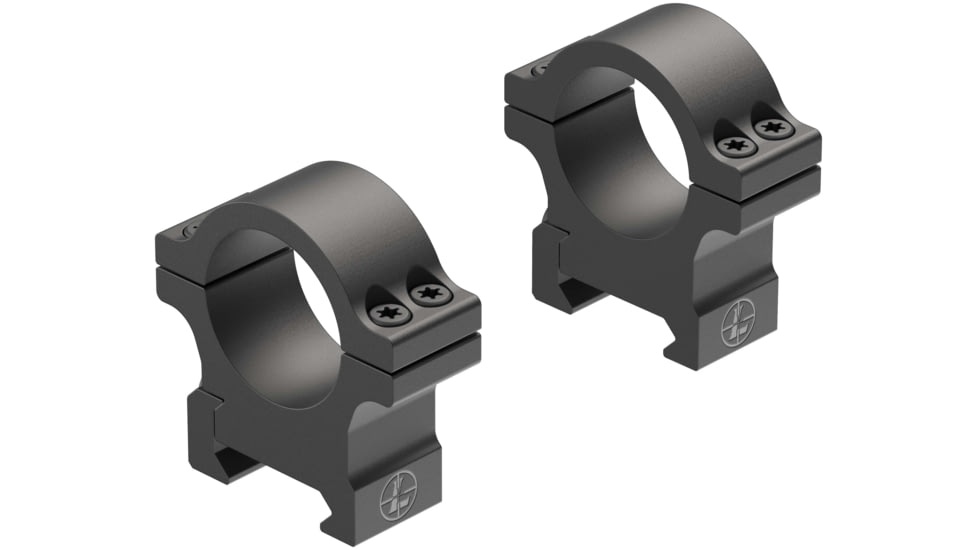 Leupold Open Range Cross-Slot Rings, 1in Medium, Matte Black, 180944