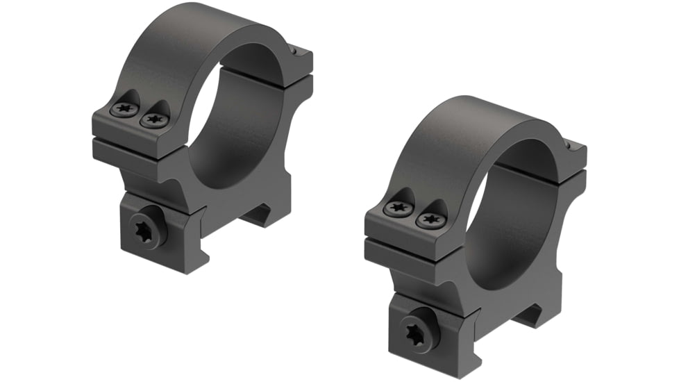 Leupold Open Range Cross-Slot Rings, 30mm Low, Matte Black, 180946