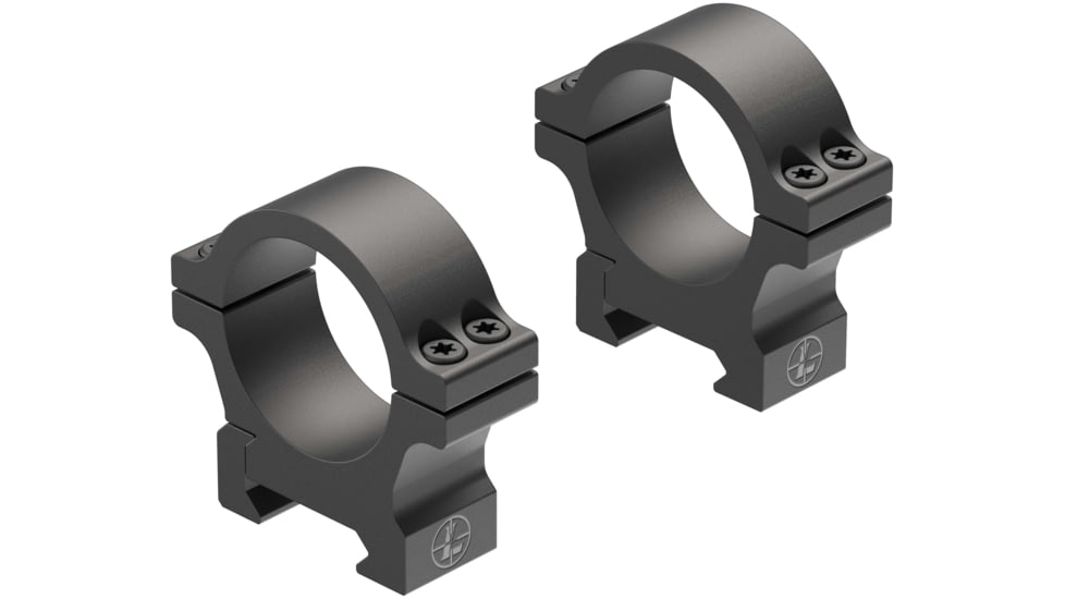 Leupold Open Range Cross-Slot Rings, 30mm Low, Matte Black, 180946