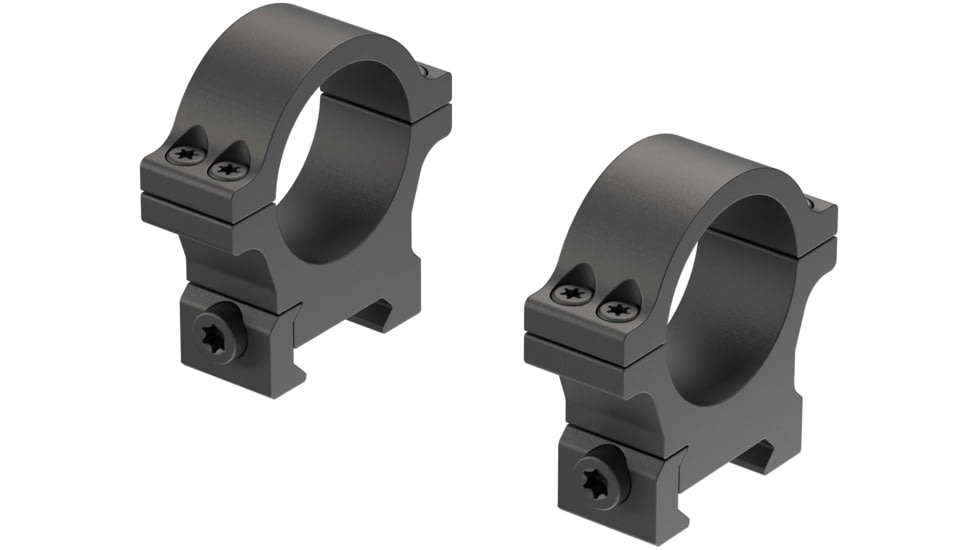 Leupold Open Range Cross-Slot Rings, 30mm Medium, Matte Black, 180947