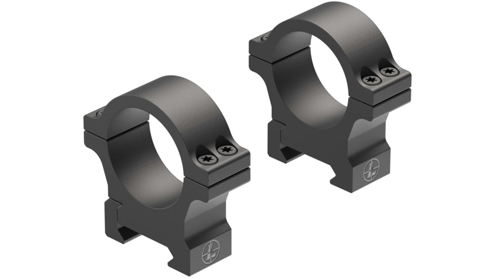 Leupold Open Range Cross-Slot Rings, 30mm Medium, Matte Black, 180947