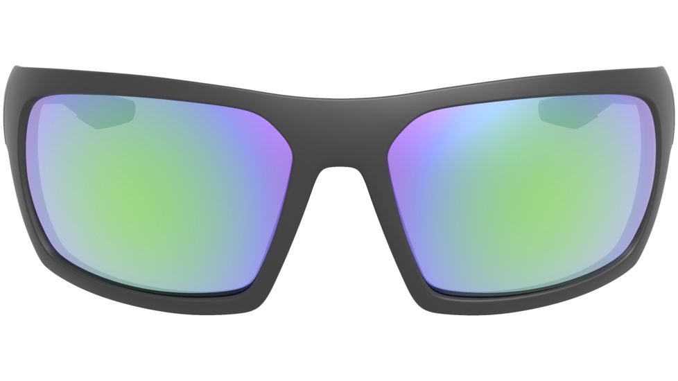 Leupold Packout Mens Sunglasses, Matte Black Frame, Square Emerald Mirror Lens, Polarized, Regular, 179095