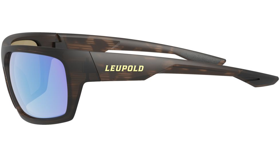 Leupold Packout Mens Sunglasses, Matte Tortoise Frame, Square Blue Mirror Lens, Polarized, Regular, 179630