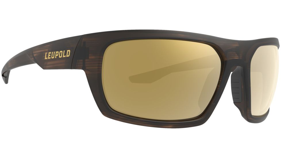 Leupold Packout Mens Sunglasses, Matte Tortoise Frame, Square Bronze Mirror Lens, Polarized, Regular, 179094