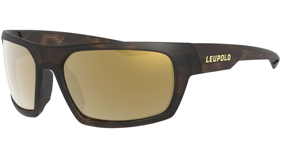 Leupold Packout Mens Sunglasses, Matte Tortoise Frame, Square Bronze Mirror Lens, Polarized, Regular, 179094