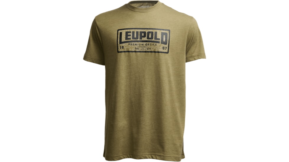 Leupold Premium Optics Graphic T-Shirt, Extra Large, Light Olive, 186528
