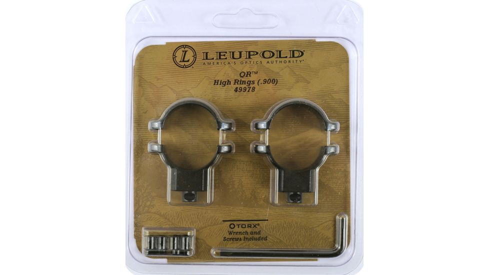 Leupold Quick Release Rifle Scope Rings, High, Gloss Black 49978