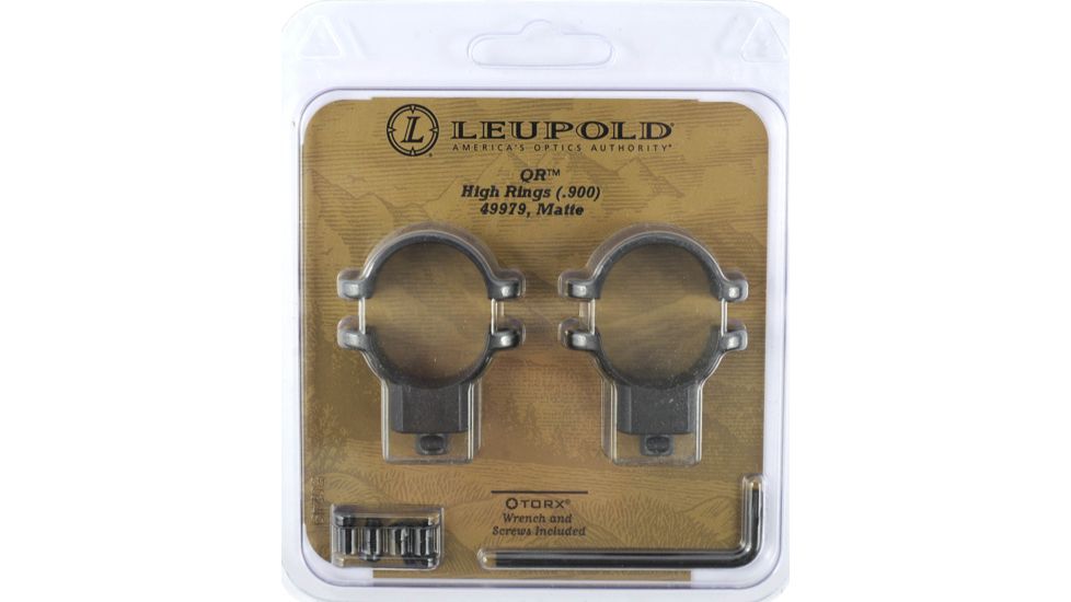 Leupold Quick Release Rifle Scope Rings, High, Matte Black 49979