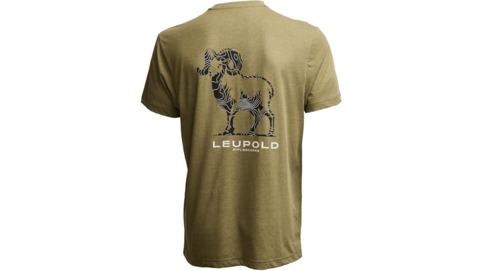 Leupold Ram Graphic T-Shirt, Extra Large, Light Olive, 186524