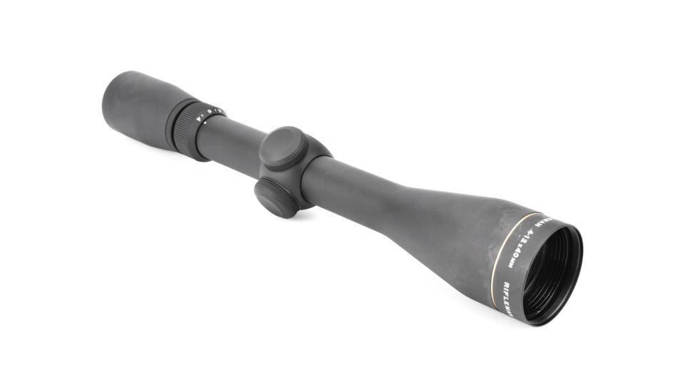 Leupold Rifleman 4-12x40 Fully Coated Lens Wide Duplex Reticle Rifle Scope, Black