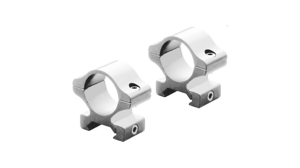 Leupold Rifleman Rifle Scope Rings, Detachable See-Thru, 3/8 in, .22 Rimfire, Silver, 57325