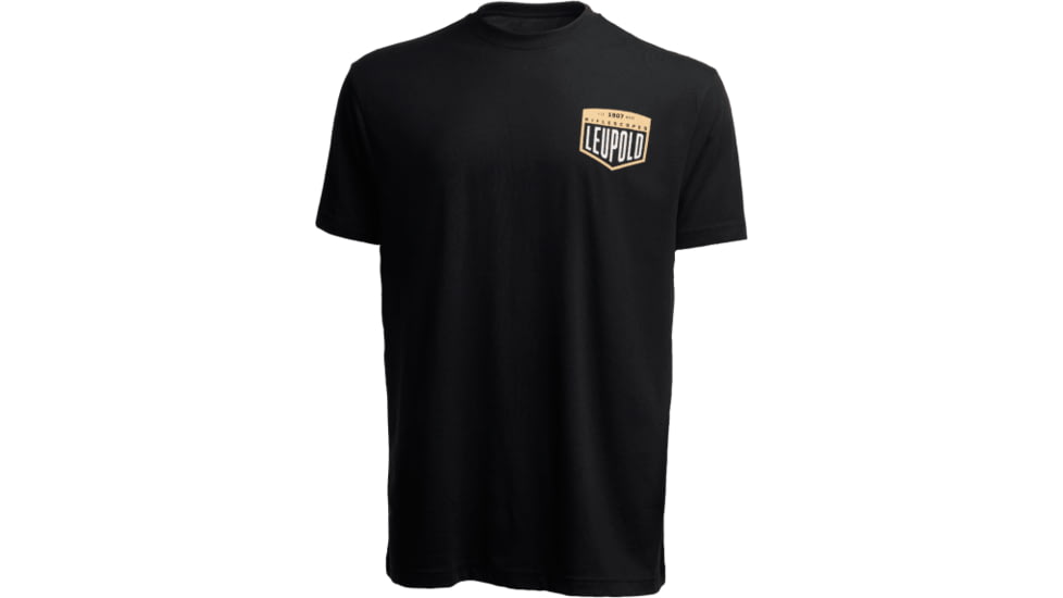 Leupold Riflescopes Badge Graphic T-Shirt, 2XL, Black, 186509