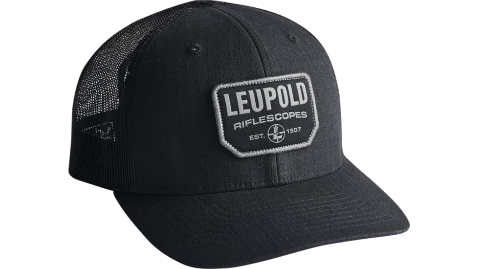 Leupold Riflescopes Reticle Tactical Trucker Hat, One Size, Black, 186776