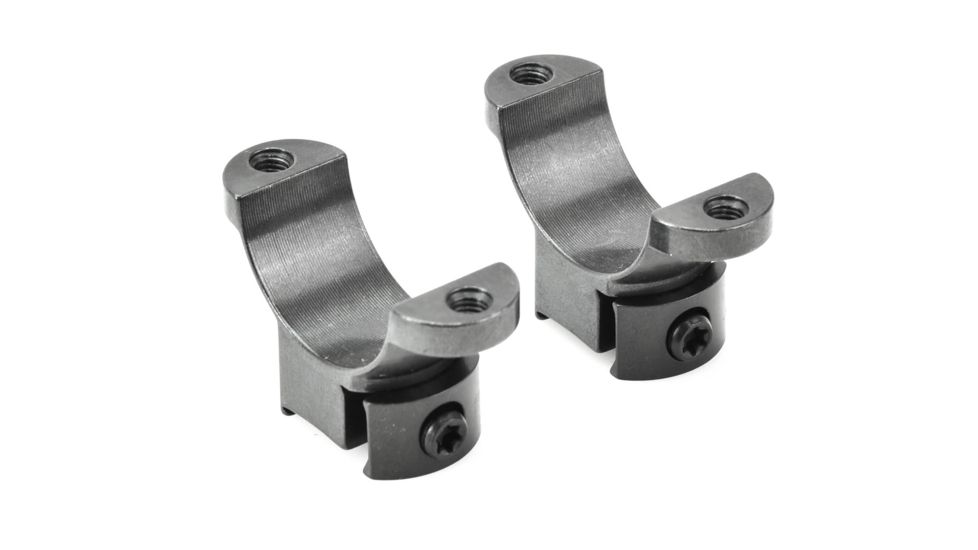 Leupold RM Rimfire No Tap Rings, 3/8in, 0.87in Height, 1in Tube, Glossy Black, Medium, 54289, EDEMO2