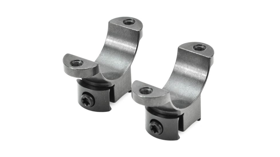 Leupold RM Rimfire No Tap Rings, 3/8in, 0.87in Height, 1in Tube, Glossy Black, Medium, 54289, EDEMO2