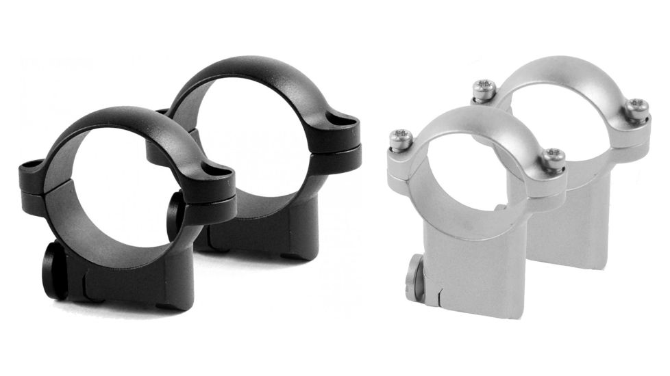Leupold Ruger Rifle Scope Mount Rings, Black, Silver