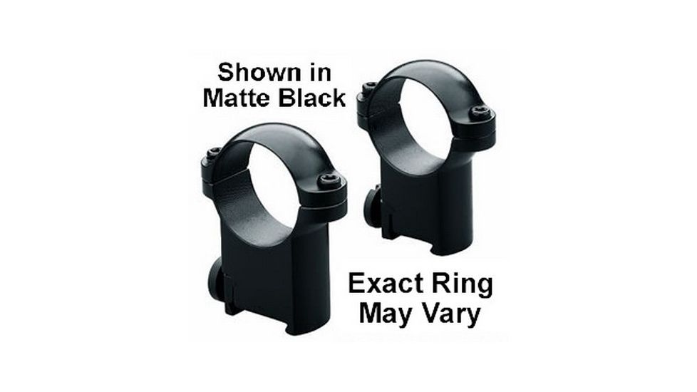 Leupold Sako Ring Mounts, 1in, Medium, Gloss Black - 49945