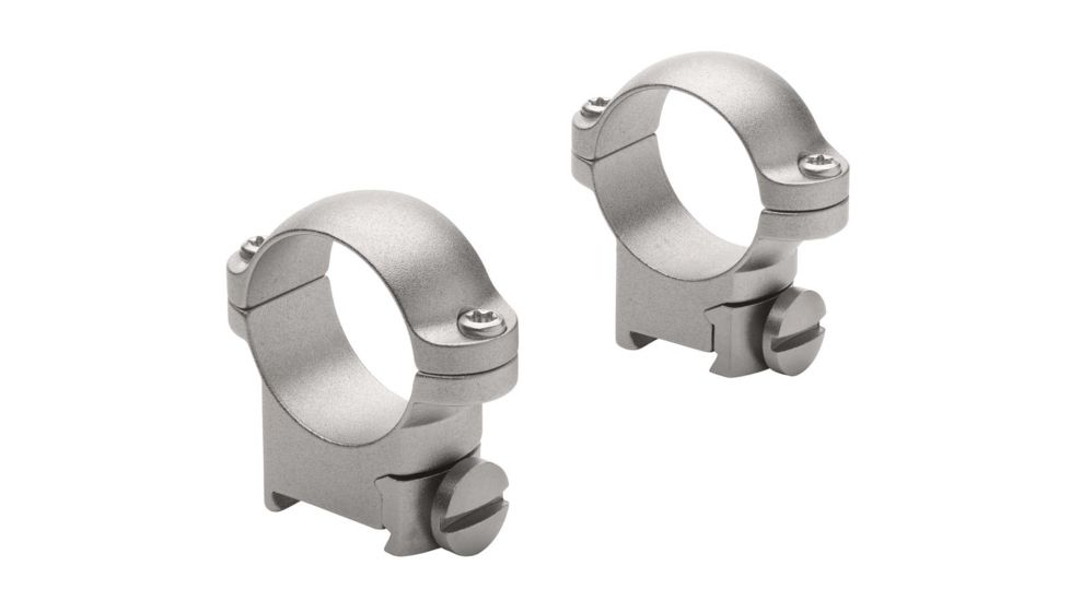 Leupold Sako Ring Mounts, 1in, Medium, Silver - 51719