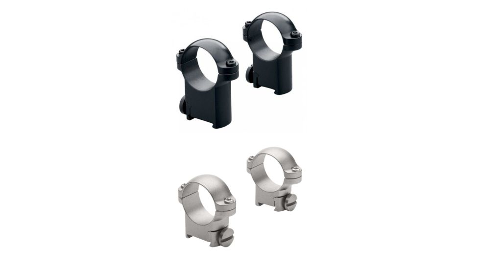 Leupold Sako Ring Mounts, Black, Silver