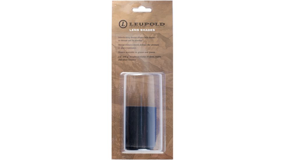 Leupold ScopeSmith Lens Shade, 2.5in Long, 40mm Objective, Matte Black, Pre 2004, NSN-1240-01-562-0332