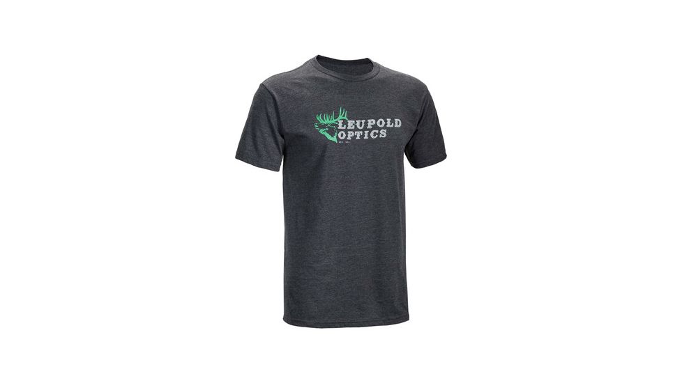 Leupold SS Bugle Tee, Charcoal Heather, Medium, 172575